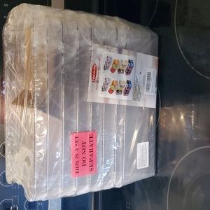 Plastic refrigerator organizer bins